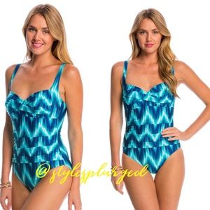 VGUC La Blanca New Wave Sweetheart One-piece sz 10